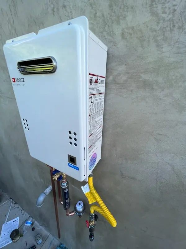Tankless water heater installation for Rothschild homes